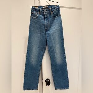 Levi’s ribcage high waist Blue Denim Jeans